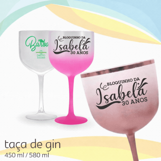 Taça Gin personalizada